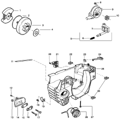 Clutch & Oil Pump for Husqvarna 137