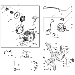Husqvarna 137 Chainsaw Assembly
