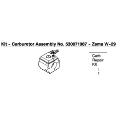 Carburetor for Husqvarna 137