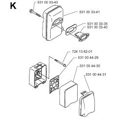 Muffler Assembly for Husqvarna 140B