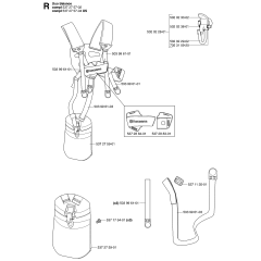 Harness for Husqvarna 143R Brushcutters