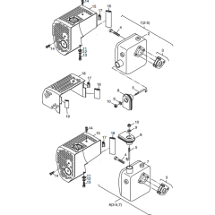 Air Filter for Tamper Engine Assembly for Hatz 1B30 Engine