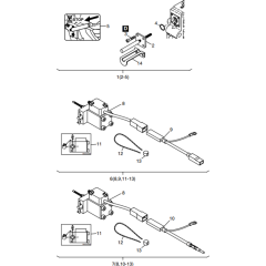 Engine Stop Device Assembly for Hatz 1B30 Engine