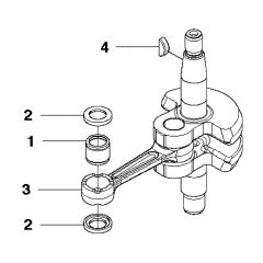 Crankshaft Assembly for Husqvarna 226 HS75 S Hedge Trimmers