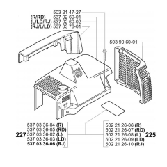 Cylinder Cover for Husqvarna 227 LD Trimmer/ Edgers