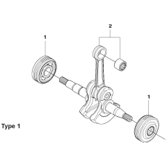Crankshaft Assembly for Husqvarna 240 Chainsaw