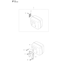 Muffler Assembly for Husqvarna 272xp Chainsaw