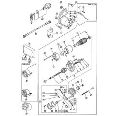 Starter Motor Assembly for Yanmar 2TN66E-YL Engine