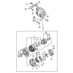 Generator Assembly for Yanmar 2TN66E-YL Engine