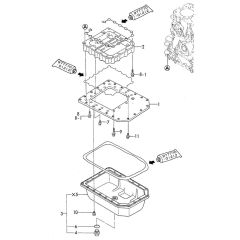 Oil Sump Assembly for Yanmar 2TN66E-YL Engine