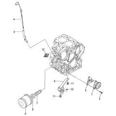 Oil System Assembly for Yanmar 2TN66E-YL Engine