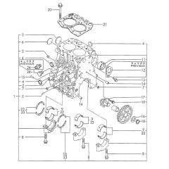 Cylinder Block Assembly for Yanmar 2TN66L-UTBA Engine