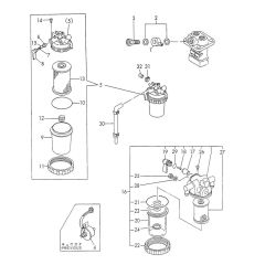 Fuel Line Assembly for Yanmar 2TN66L-UTBA Engine