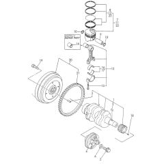 Crankshaft, Piston Assembly for Yanmar 2TN66L-UTBA Engine
