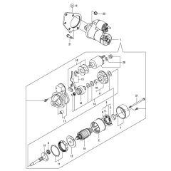Starting Motor Assembly for Yanmar 2TNV66-DMC Engine