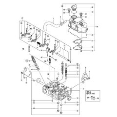 Cylinder Head, Bonnet Assembly for Yanmar 2TNV66-DMC Engine