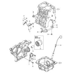 Oil System Assembly for Yanmar 2TNV66-DMC Engine