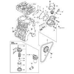 Cooling Water System Assembly for Yanmar 2TNV66-DMC Engine