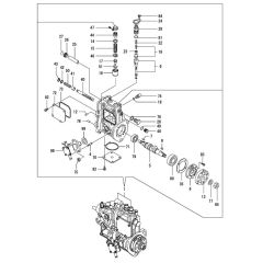 Fuel Injection Pump Assembly for Yanmar 2TNV66-DMC Engine