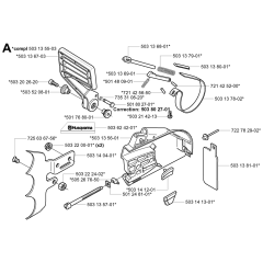 Chain Brake Assembly For Husqvarna 3120 Chainsaw