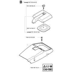 Housing Assembly For Husqvarna 3120 Chainsaw