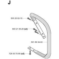 Handle Assembly For Husqvarna 3120 Chainsaw
