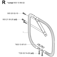 Handle Assembly For Husqvarna 3120 Chainsaw