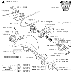 Cutting Arm & Blade Guard Assembly For Husqvarna 3120K Disc Cutters