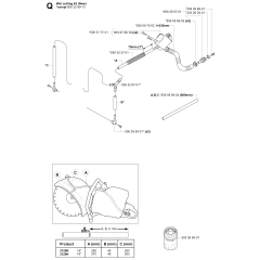 Accessories No.2 Assembly For Husqvarna 3120K Disc Cutters
