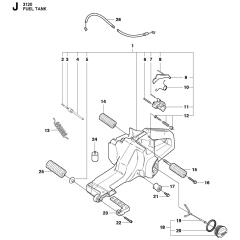 Fuel Tank Assembly For Husqvarna 3120XP Chainsaw