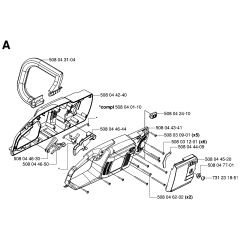 Chassis Frame for Husqvarna 317