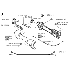 Handle & Controls for Husqvarna 323P