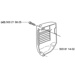 Muffler Cover Assembly For Husqvarna 334t Chainsaw