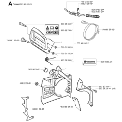 Chain Brake Assembly For Husqvarna 335XPt Chainsaw