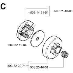 Clutch Assembly For Husqvarna 335XPt Chainsaw