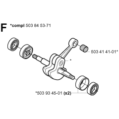 Crankshaft Assembly For Husqvarna 335XPt Chainsaw