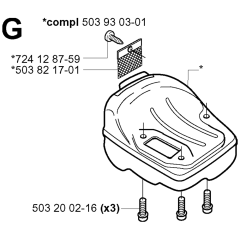 Muffler Assembly For Husqvarna 335XPt Chainsaw