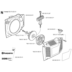 Starter Assembly For Husqvarna 335XPt Chainsaw