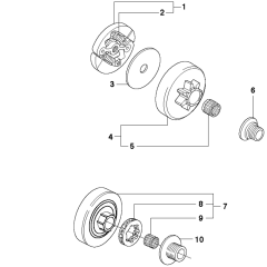 Clutch Assembly For Husqvarna 338XPt Chainsaw