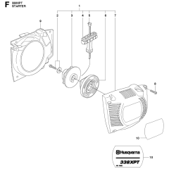Starter Assembly For Husqvarna 338XPt Chainsaw