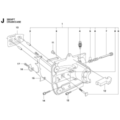 Crankcase Assembly For Husqvarna 338XPt Chainsaw