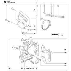 Chain Brake Assembly For Husqvarna 339XP Chainsaw