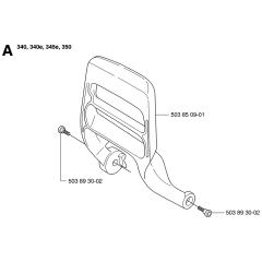 Handle Assembly For Husqvarna 345e Chainsaw