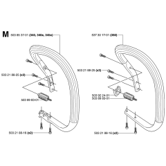 Handle Assembly For Husqvarna 345e Chainsaw