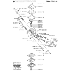 Carburetor Details-1 Assembly For Husqvarna 345e Chainsaw