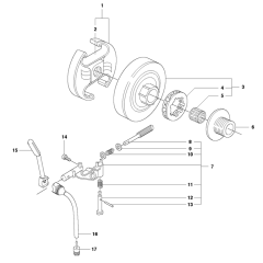 Clutch & Oil Pump Assembly For Husqvarna 346XP Chainsaw