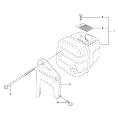 Muffler Assembly For Husqvarna 346XP Chainsaw