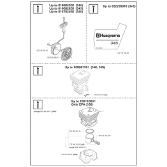 Husqvarna 350 Chainsaw Parts