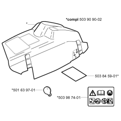 Cover Assembly For Husqvarna 351 Chainsaw
