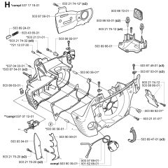 Crankcase Assembly For Husqvarna 351 Chainsaw
